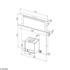 Máy Hút Mùi Âm Bàn Malloca K-3410DR ảnh 2