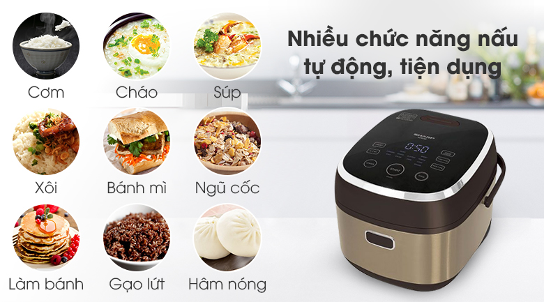 Nồi cơm điện cao tần Sharp 1.8 lít KS-IH190V-GL – ảnh 7