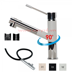 Vòi Rửa Chén Carysil G-2780 (màu muối hồng , xám tro, đen) ảnh 6