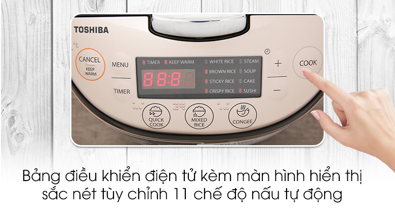 Nồi cơm điện tử Toshiba 1.8 lít RC-18DR1NV – ảnh 6
