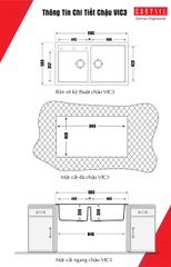 Chậu Rửa Chén Carysil VIC3 ảnh 3