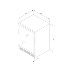 Tủ rượu độc lập hoặc âm tủ Malloca MWC-46BG ảnh 4