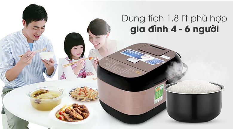 Nồi cơm điện tử Midea 1.8 lít MB-FS5006 – ảnh 3