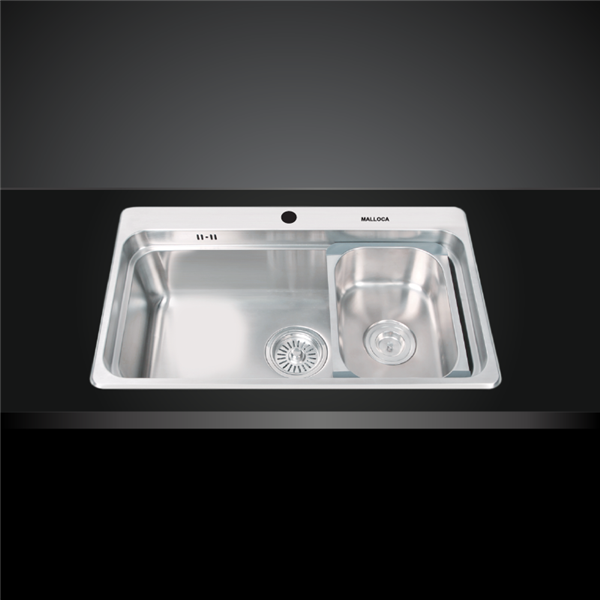 Chậu rửa chén Inox Malloca MS 1022D - Thiết kế chậu rửa chén Malloca MS 1022D: 1 hộc lớn kèm khay phụ Chậu rửa chén Inox Malloca MS 1022D - Thiết kế chậu rửa chén Malloca MS 1022D: 1 hộc lớn kèm khay phụ