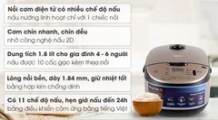 Nồi cơm điện tử Midea MB-FS5021 1.8 lít ảnh 2