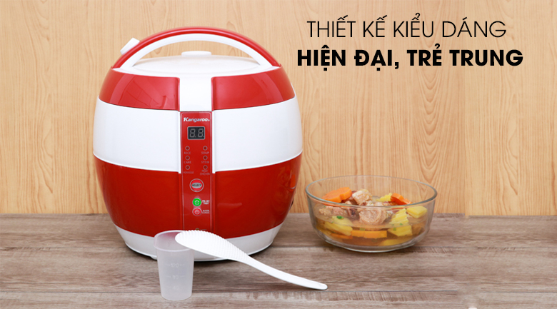 Nồi cơm điện nắp gài Kangaroo 1.8 lít KG835 – ảnh 3