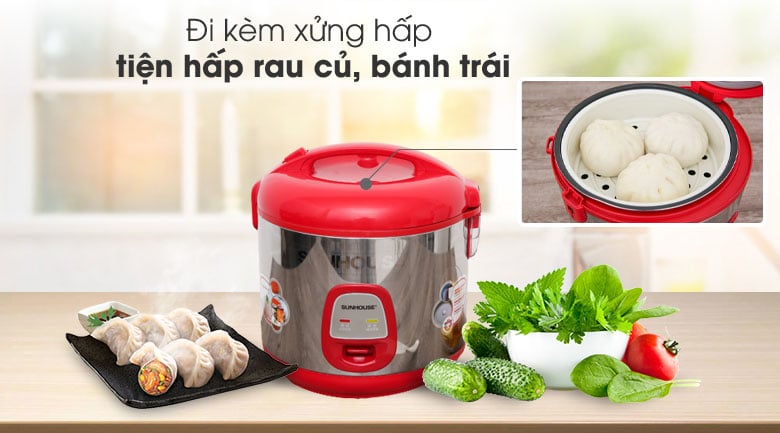 Nồi cơm điện Sunhouse 1.8 lít SHD 18S – ảnh 8