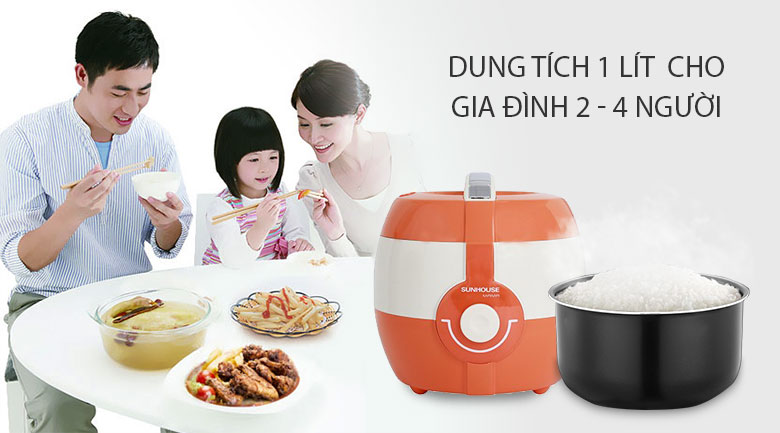 Nồi cơm điện Sunhouse MAMA 1 lít SHD 8220 – ảnh 3