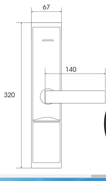 Khóa khách sạn Demax SL608 – ảnh 2