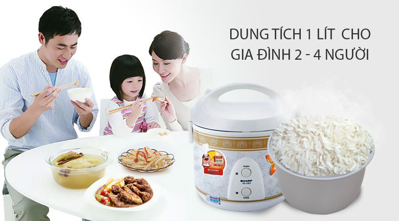 Nồi cơm điện Sharp 1 lít KS-11EV – ảnh 3