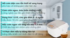 Nồi cơm điện cao tần Panasonic 1.8 lít SR-AFY181WRA ảnh 2