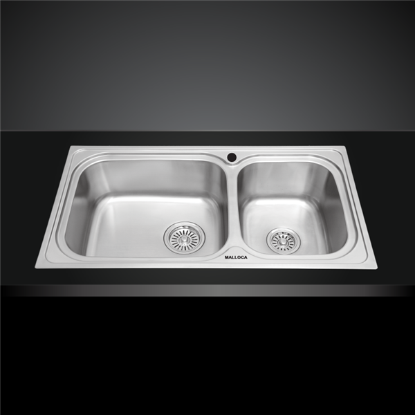 Chậu rửa chén Inox Malloca MS 2025 - Chậu rửa chén Malloca MS 2025 – kích thước trung gian dễ bố trí