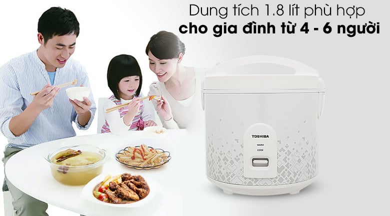 Nồi cơm điện 1.8 lít Toshiba RC-18JH1NV(G) – ảnh 4