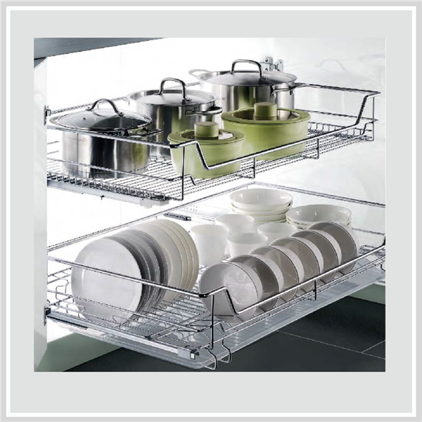  Rổ Xoong Nồi Ray Giảm Chấn inox 304 Higold 301004 