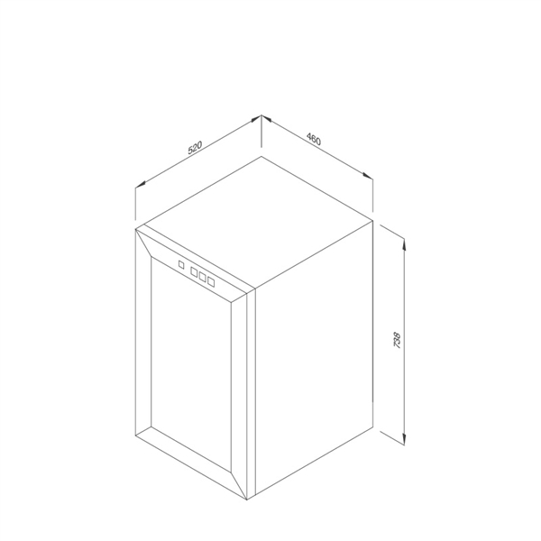 Tủ bảo quản rượu độc lập Malloca MWC-65B – ảnh 2