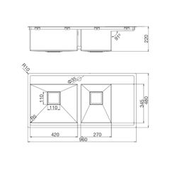 Chậu rửa chén Inox Malloca MS 6305T ảnh 3