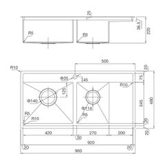 Chậu rửa chén Malloca MS 6305 ảnh 2