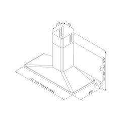 Máy hút mùi áp tường Malloca Varese K5020 ảnh 2