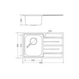 Chậu rửa chén Inox Malloca MS 1017 NEW