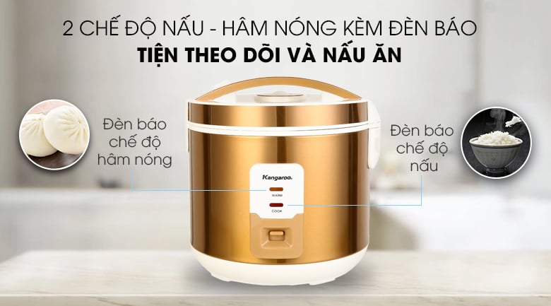 Nồi cơm nắp gài Kangaroo KG572 2.2 lít – ảnh 8