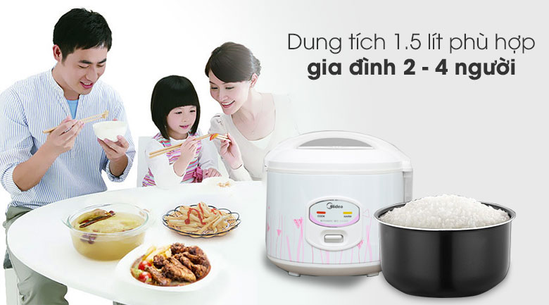 Nồi cơm nắp gài Midea 1.5 lít MR-CM1533 – ảnh 3