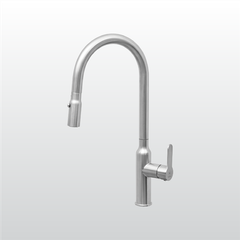Vòi rửa chén nóng lạnh Malloca K046-S / Inox 304, có dây rút ảnh 1