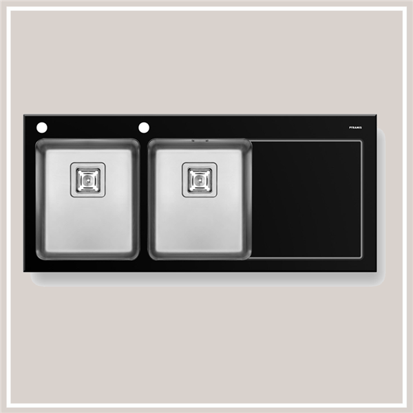 Chậu rửa chén Bosch CRYSTALON (116X52) 2B 1D