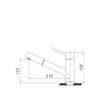  Vòi rửa chén nóng lạnh Malloca K110-S / Inox 304, có dây rút 