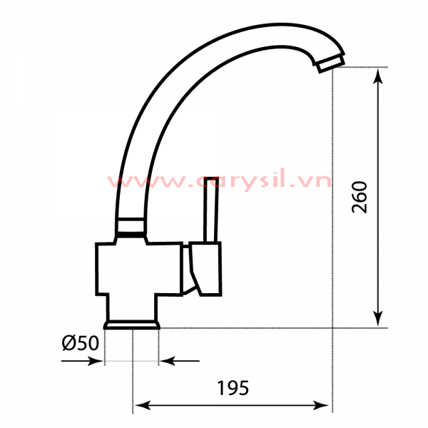Vòi Rửa Chén Carysil G-2411 – ảnh 4