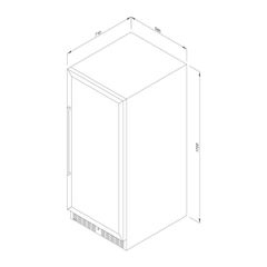 Tủ rượu đứng độc lập hoặc âm tủ Malloca MWC-180BG ảnh 5