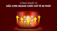 Nồi cơm điện nắp gài Kangaroo 1.2 lít KG12RC1 ảnh 6