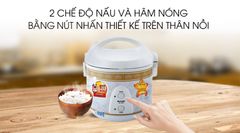 Nồi cơm điện Sharp 1 lít KS-11EV ảnh 5