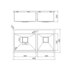 Chậu rửa chén Inox Malloca MS 6304T ảnh 3