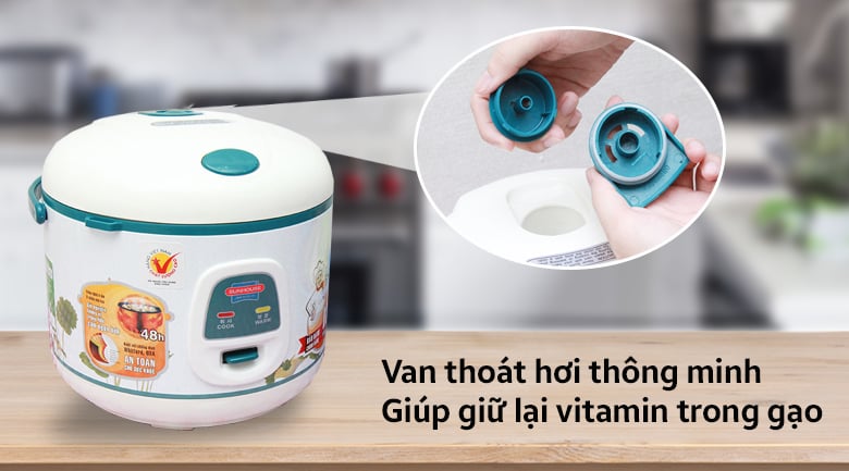 Nồi cơm điện Sunhouse 1.2 lít SHD 8218 – ảnh 7