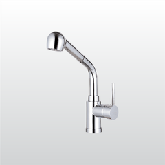 Vòi rửa chén nóng lạnh Malloca K119N9 / Đồng thau mạ chrome, có dây rút ảnh 2