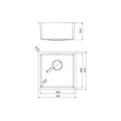Chậu rửa chén Inox Malloca MS 6044 ảnh 3