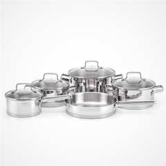 Bộ nồi Inox 9 món cao cấp Malloca SA-1503 ảnh 2