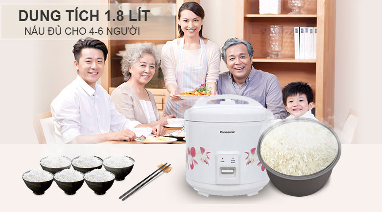 Nồi cơm điện Panasonic 1.8 lít SR-MVN187HRA – ảnh 3