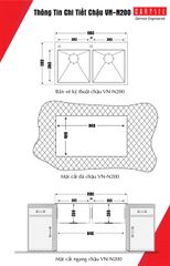 Chậu Rửa Chén Inox 304 Carysil VN-N200 ảnh 4