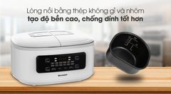 Nồi cơm 2 ngăn đa năng Sharp 1.8 lít KN-TC50VN-WH ảnh 6