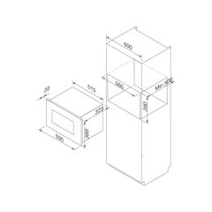 Lò Vi Sóng Âm Tủ Malloca MW-820B ảnh 3