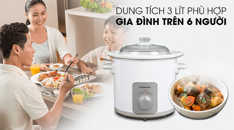 Nồi nấu chậm Panasonic 3 lít NF-N30ASRA – ảnh 5