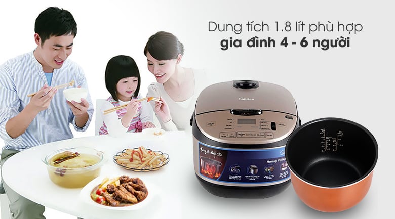 Nồi cơm điện tử Midea MB-FS5021 1.8 lít – ảnh 4