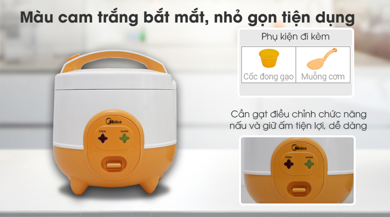 Nồi cơm điện Midea 0.6 lít MR-CM06SD – ảnh 8