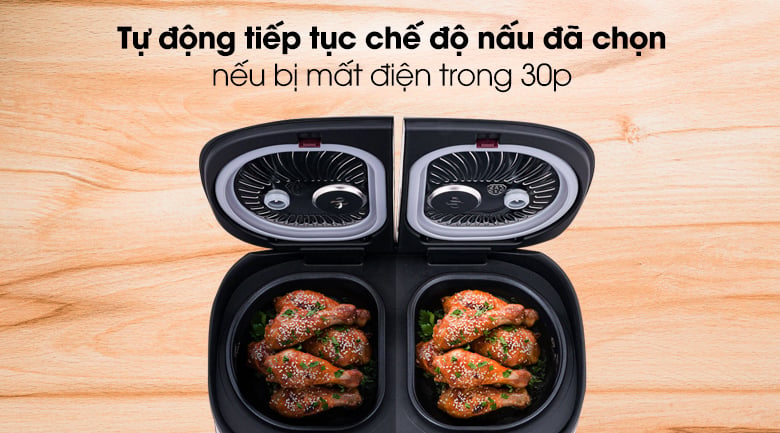 Nồi cơm 2 ngăn đa năng Sharp 1.8 lít KN-TC50VN-WH – ảnh 8