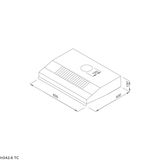 Máy hút mùi Cổ điển 60cm Malloca H342.6 TC (Inox, kính đen)