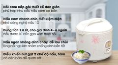 Nồi cơm điện Midea 1.8 lít MR-CM18SQ ảnh 2