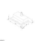 Máy hút mùi âm tủ 60cm Malloca K1506 TC - Nhập khẩu Châu Âu