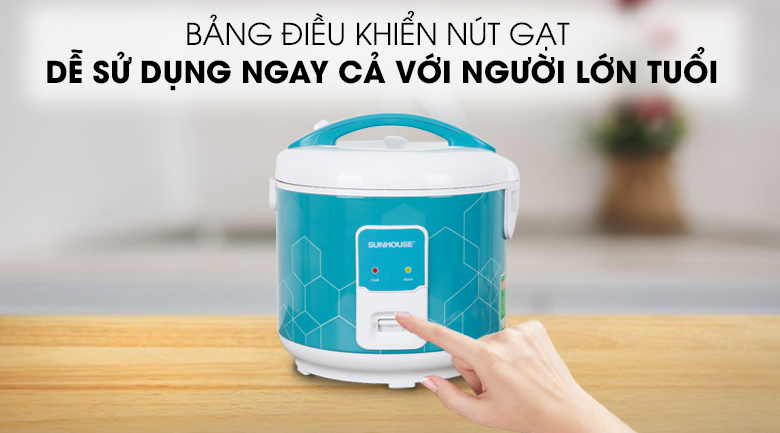 Nồi cơm nắp gài Sunhouse 1.8 lít SHD8622G – ảnh 8