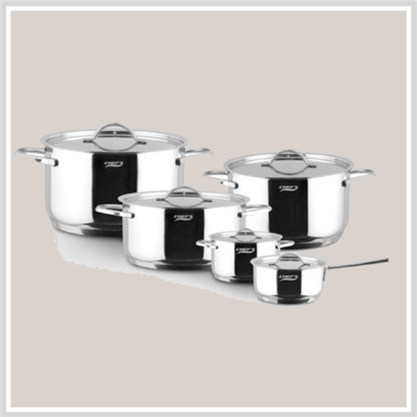  Bộ nồi 5 chiếc Chefs CW5304 